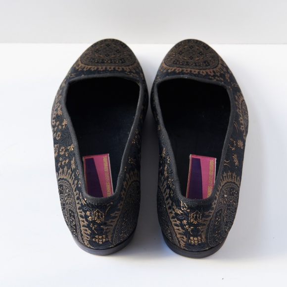 80s - SUSAN BENNIS - WARREN EDWARDS - Loafer - Men\'s - 9.5 - BLK - Silk main image 5